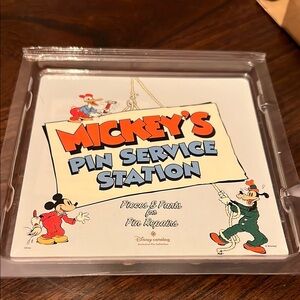 Disney Catalog - Mickey's Pin Service Station (Boxed Pin Back Set & Pin)